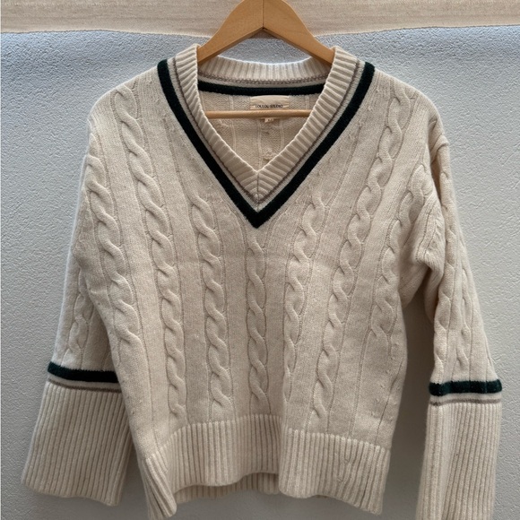 Loulou Studio Sweaters - Loulou Studio Sipora Cable Knit Wool Cashmere Sweater Size S Cream